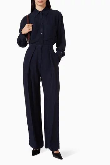 Wide-leg Pants in Viscose