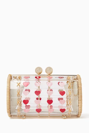 Petit Baoba Full of Love Clutch in Acrylic
