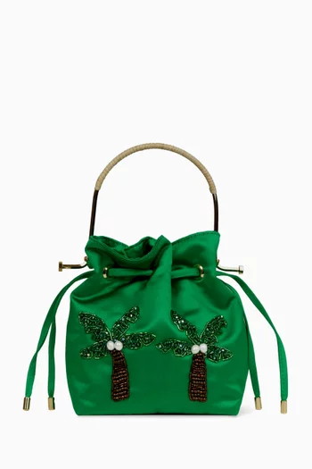 Bel Cetim Cherry Bag in Satin