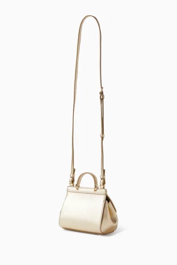 Sicily Top-handle Bag in Crystal-embellished Leather