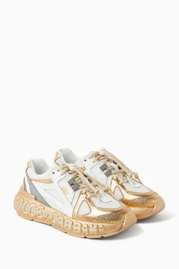 Logo Sneakers in Leather