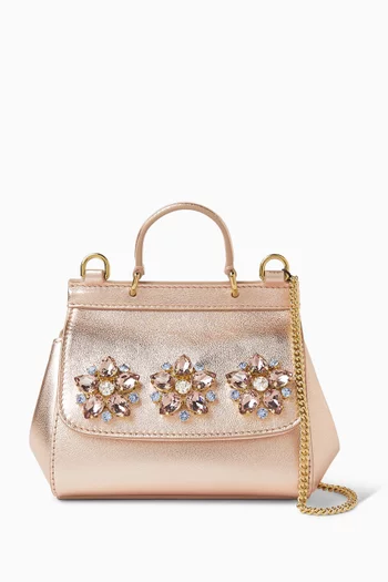 Sicily Top-handle Bag in Laminated Calfskin