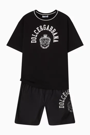 Logo-print Swim Shorts in Nylon