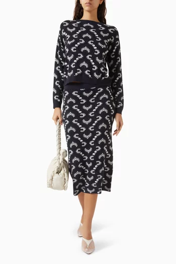 Faraone Jacquard Knit Sweater