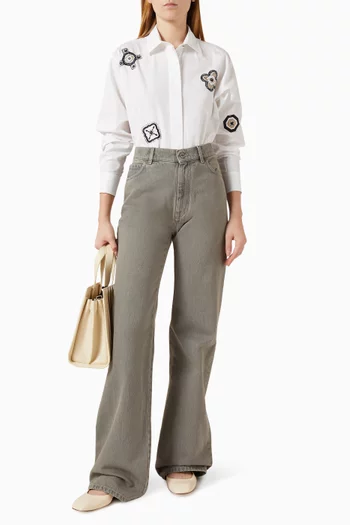 Flared Jeans in Denim