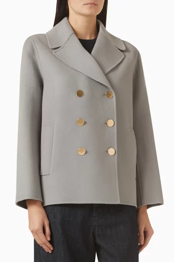 جاكيت بصفي أزرار صوف بكر