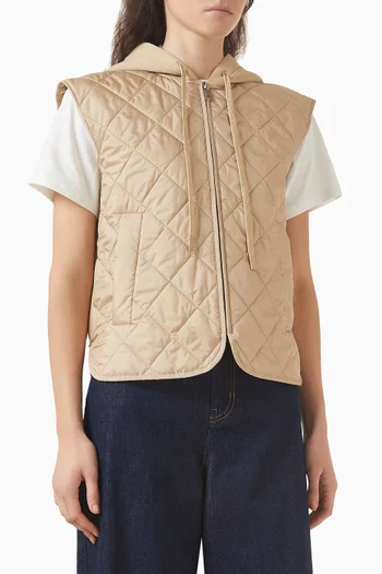 Padded Jacket in Canvas