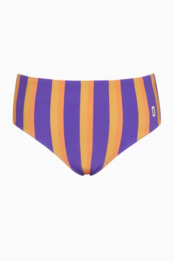 قطعة بيكيني سفلية مخططة