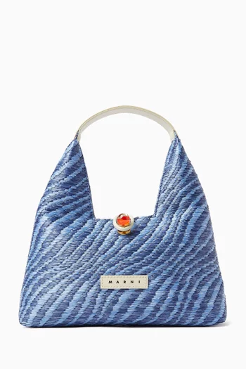 حقيبة يد بشعار الماركة نايلون منسوج