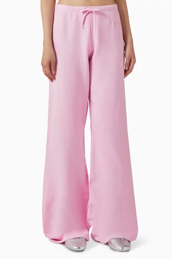 Bow Flared Sweatpants in Dry Fleece