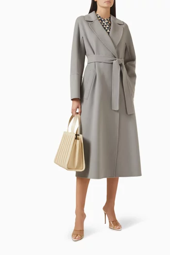 Belted Robe Coat in Virgin Wool