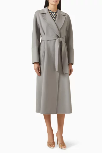 Belted Robe Coat in Virgin Wool