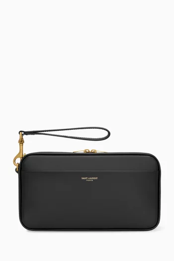 حقيبة صغيرة للسفر جلد ناعم