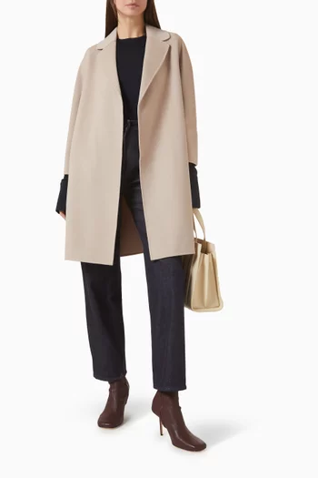 Arona Cocoon-fit Coat in Wool