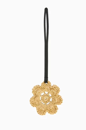 Flower Charm in Raffia