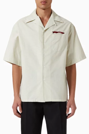 Logo Camp Collar Shirt