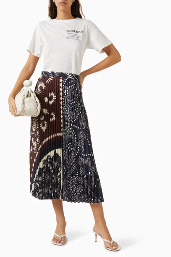 Milord Pleated Midi Skirt