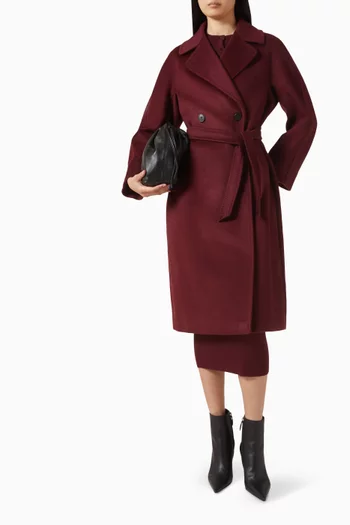 معطف ريزينا بحزام صوف