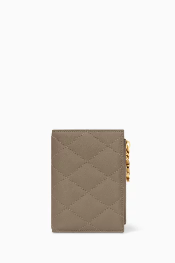 Cassandre Bijou Bi-Fold Wallet in Grain de Poudre Leather