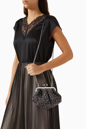 Small Pasticcino Bag in Wool-bouclé