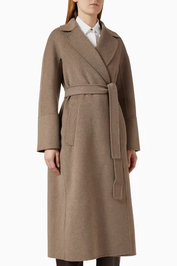 Belted Coat in Wool