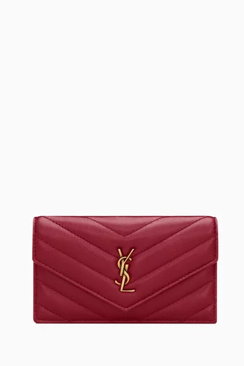 حافظة بطاقات كاساندر فراجمنتس بغطاء قلاب جلد ماعز