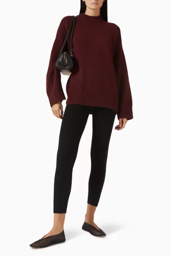 Rib-knit Leggings in Cashmere