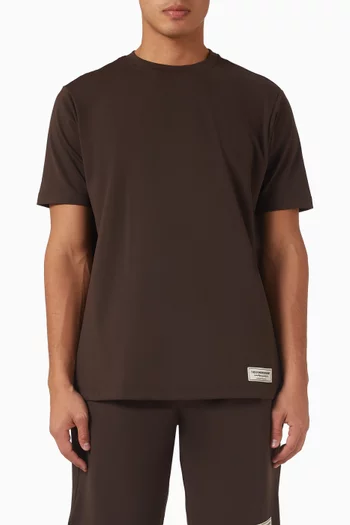 تي شيرت بقصة عادية قماش سوفتسكين 100