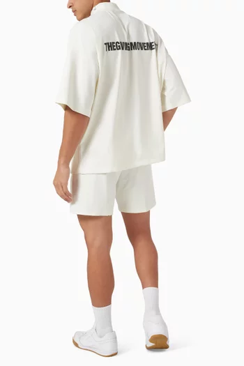 تي شيرت بياقة عالية وأكمام واسعة قماش سوفتسكين 100