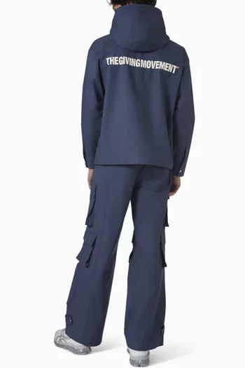 جاكيت فضفاض قماش منسوج بارز