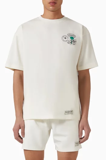 Saudi-print Logo T-shirt in Cotton-jersey