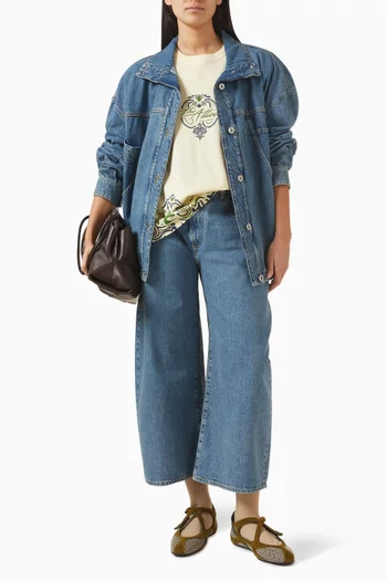 Oversized Bandana-print T-shirt in Cotton