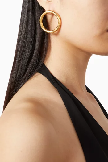 أقراط لونا كوزميك نحاس مطلي ذهب عيار 24