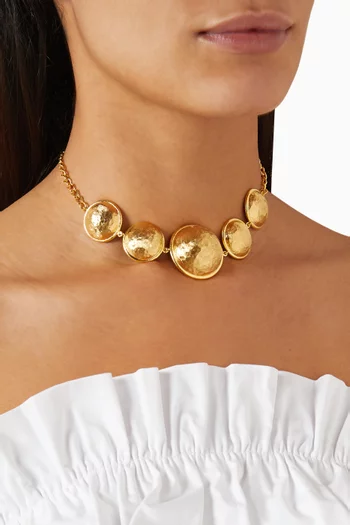 قلادة صن كوزميك نحاس مطلي بذهب عيار 24