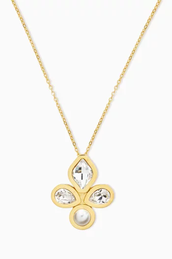 قلادة جين داتشيس نحاس مطلي ذهب عيار 24