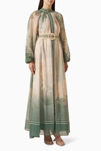 فستان هيربيل بحزام شيفون