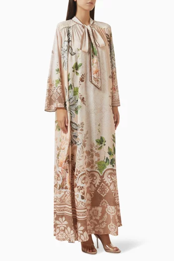 فستان فيلوما مزين بنقشة جورجيت