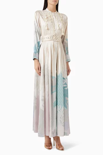 فستان سينورا بحزام ستان