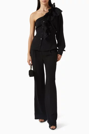 One Shoulder Ruffle Top