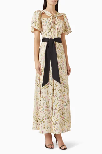 Printed Belted Dress