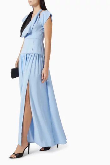 Draped Slit Dress
