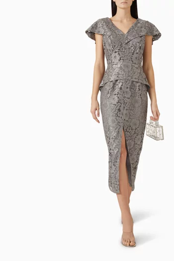 V-neck Dress in Lace