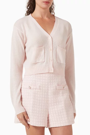 Cropped Cardigan in Cashmere-blend