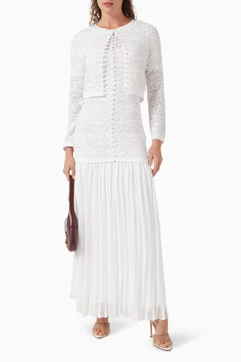 Embellished Cardigan in Knit