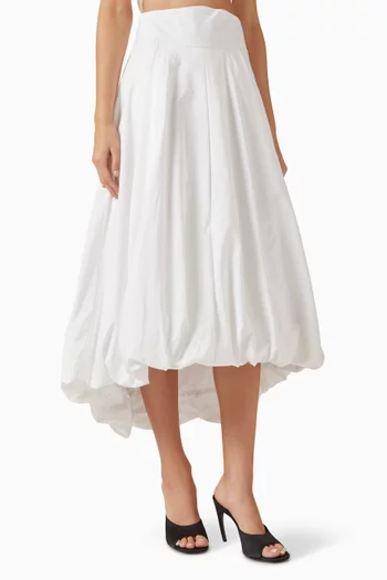 Balloon Midi Skirt in Organza