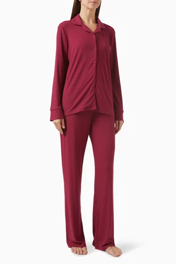 Ribbed Stretch Pyjama Set