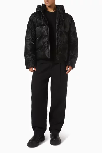 Wavy Puffer Jacket in Nylon