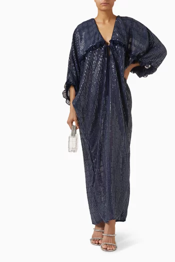 Sequin-embellished Kaftan in Tulle