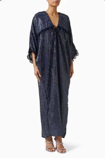 Sequin-embellished Kaftan in Tulle