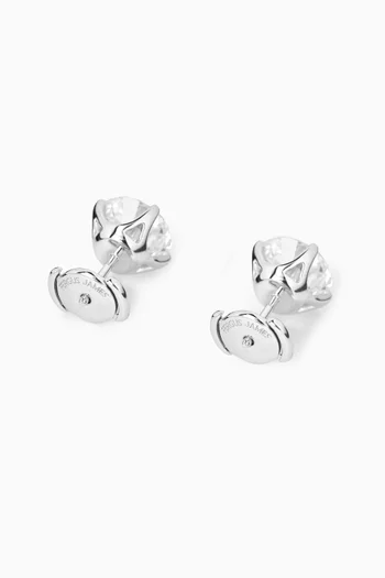 Diamond Studs in 18kt White Gold